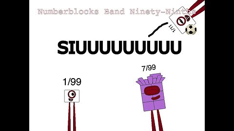 Numberblocks Band Ninety-Ninths