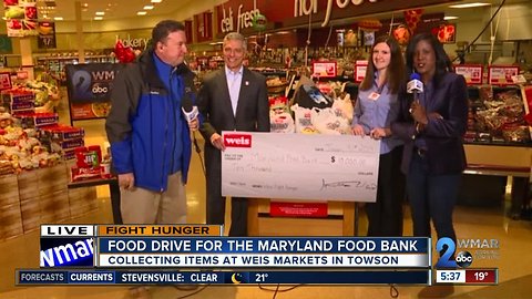 WMAR-2 News teams up with Weis Markets to help restock the Maryland Food Bank