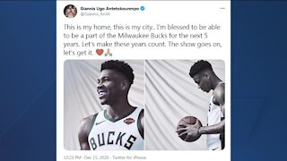 Giannis Antetokounmpo signs supermax extension with the Milwaukee Bucks