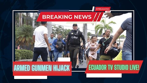 "Breaking News: Armed Gunmen Hijack Ecuador TV Studio LIVE! 🚨"