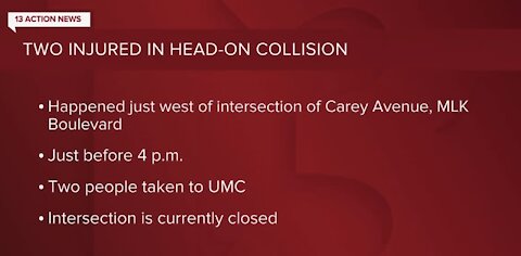 NLVPD: Crash near Carey Avenue, Martin Luther King Boulevard