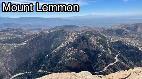 Going up Mount Lemmon in Tucson Arizona.