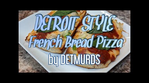 How to Make the Best DETROIT STYLE FRENCH BREAD PIZZA