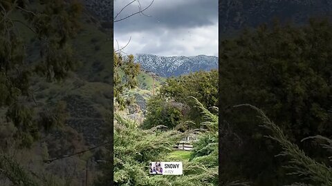 #Snowy Sunday Burbank hills ❄️ hike 🥾#shorts #itzy