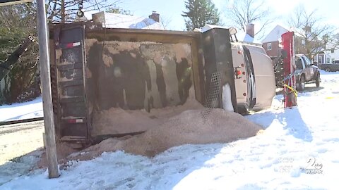 Marylanders clearing ice, snow and roads ahead of refreeze