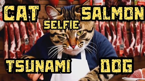 Cat Salmon Selfie Tsunami Dog | Kling VS Hot Shot AI | EDM