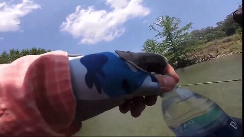 #flyfishing with my son in the #texas #hillcountry #river for #bass & #panfish #viral