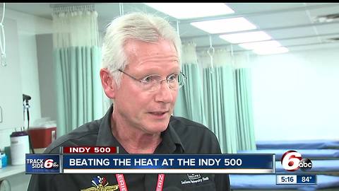 Beating the heat at the Indianapolis 500