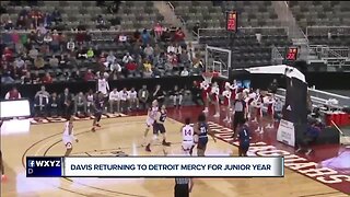 Detroit Mercy's Antoine Davis returning for junior year