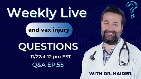 LIVE Q&A WITH DR. HAIDER