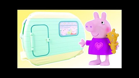 Peppa Pig And Family Camping Caravan Holiday Adventure!