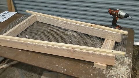 DIY Rock Sifter from Garage Scrap