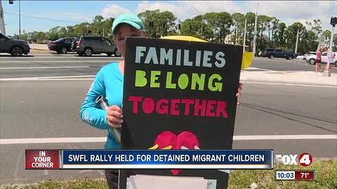 Rally held for detained migrant children