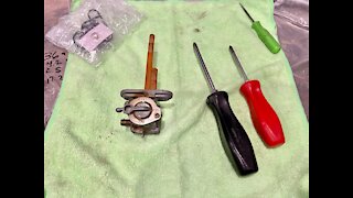 Rebuilding a leaking vacuum actuated motorcycle fuel petcock. 1978 Suzuki GS 750