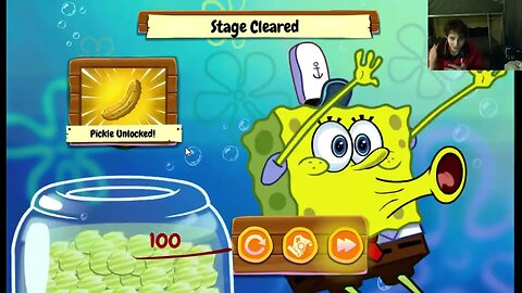 Nickelodeon SpongeBob SquarePants SpongeBob Run Stage 3-1 Walkthrough Gameplay With Live Commentary