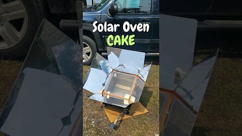 Solar Cooking - Bake a Cake #shorts