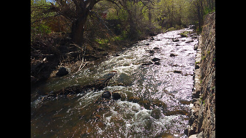 Calming Mountain River White Noise | Black Screen | ASMR