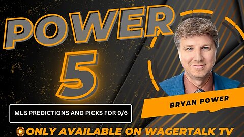 MLB Picks and Predictions Today on the Power Five with Bryan Power {9-6-23}