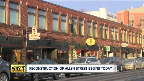 Reconstruction of Allen Street begins Monday