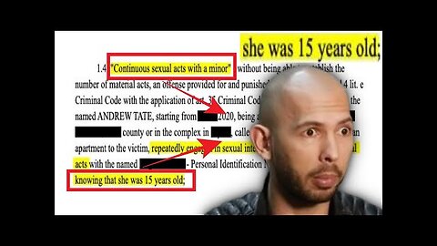 Natly Denise: Pedophile Psychopath Psyop Andrew Tate Exposed with 15 Year Old Girl!