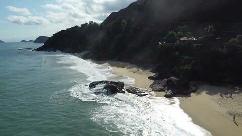 DJI MINI 2 FLY Boissucanga beach / Vôo na praia de Boiçucanga / Boissucanga vista do alto