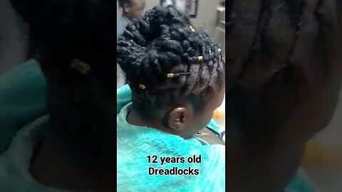 Dreaducation: Dreadlocks transformation on a 12 years old locs #locstyles #locsjourney #shorts🔥🔥🔥🔥