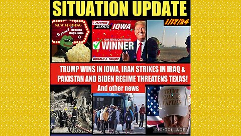 SITUATION UPDATE 1/17/24 - Trump Wins In Iowa, Houthis Hunting Us/Israeli Ships, Gcr/Judy Byington