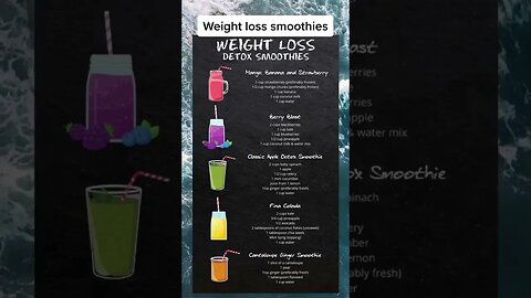 How To Detox Your Body With Juice | Diet Fruit Smoothie Recipes For Weight Loss #Shorts