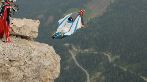 Professional Wingsuiters Throw Themselves Off Mountains