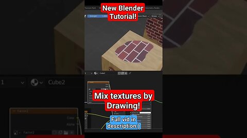 #blendertutorial Mix Textures and Shaders by Drawing!