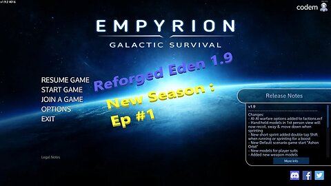 Empyrion 1.9 : Reforged Eden - S3:E1 - Start of a new series with the 1.9 updates.