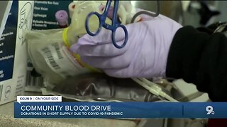 Tucson Association of Realtor's holds blood drive during shortage of blood