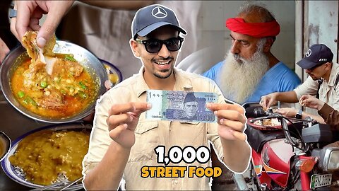 1,000 RUPEES STREET FOOD CHALLENGE in Pakistan - 2023