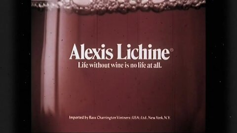 Alexis Lichine french wines old TV commercials