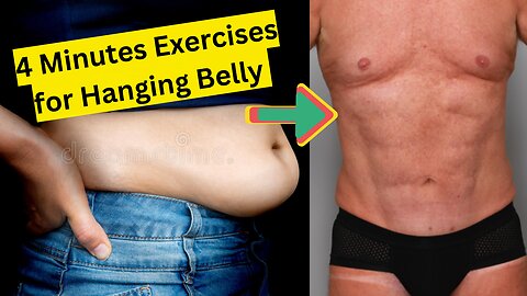 4 Minutes Exercises for Hanging Belly #rumble #bellyfat