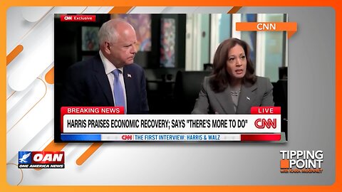 CNN Interviews Kamala Harris With Some Surprisingly Tough Questions | TIPPING POINT 🟧