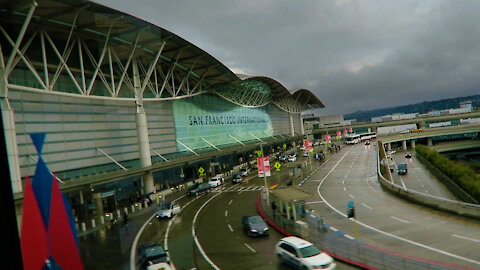 Riding the AirTrain in San Francisco's Airport