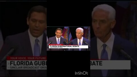 Ron DeSantis calls Charlie Crist “Old, worn out donkey” in Debate #shorts #florida #desantis