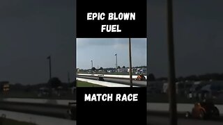 Epic Blown Fuel Coupe and Altered Match Race! Send It! #shorts