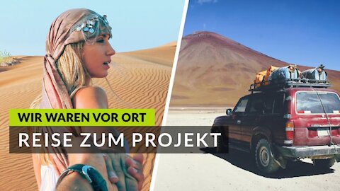 Wir begutachten die Erfolge der Umweltheilung und Desert Greening selbst! Unsere Reise nach Djanan✈️