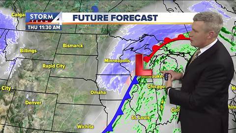 Chance for freezing drizzle Wednesday