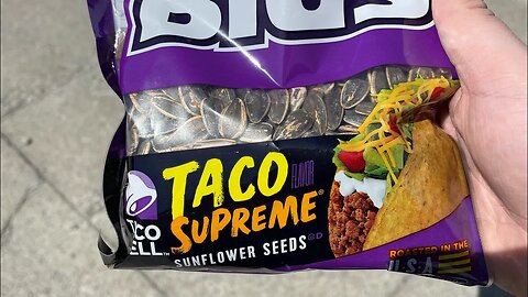 BIGS Taco supreme sunflower seeds~ food review ￼