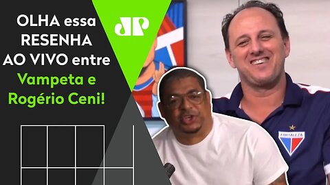 SENSACIONAL! Rogério Ceni e Vampeta RESENHAM e SE ZOAM AO VIVO!