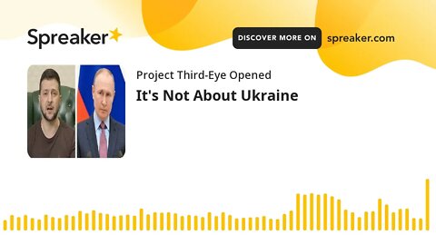 It's Not About Ukraine