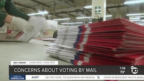 Concerns about voting by mail