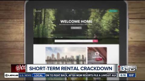 City of Las Vegas cracking down on illegal short-term rentals