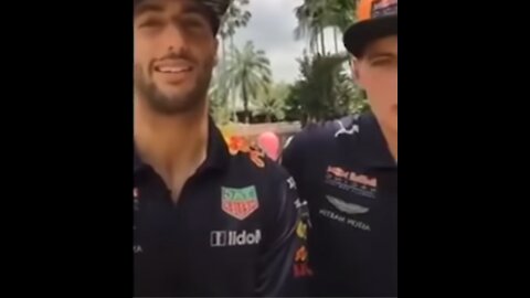 Daniel Ricciardo and Max Verstappen FUNNY MOMENTS