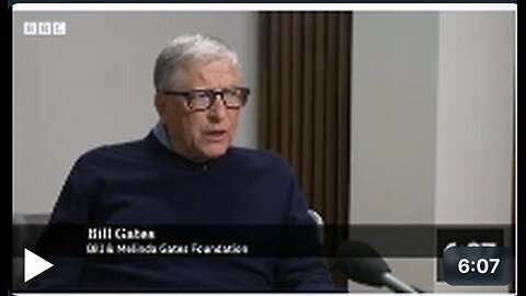 Sir Bill Gates is asked scripted questions on his own TV Network the BBC