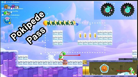 Super Mario Wonder: Pokipede pass