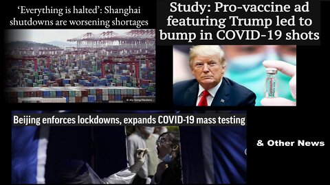 Pro-vaccine ad featuring Trump led to bump in COVID-19 shots & Other News